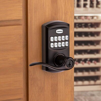 Kwikset Smartcode 917 Residential Electronic Tustin Lever, Venetian Bronze